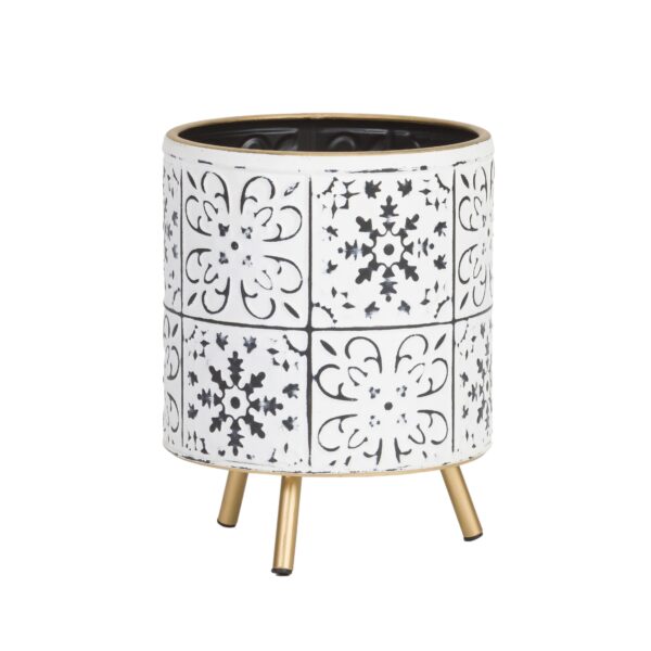 Tristan Modern Planter With Nyra Gold Base - Image 4