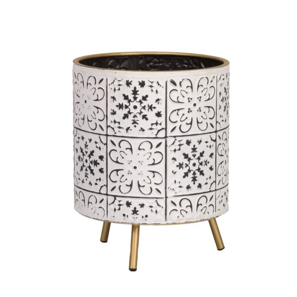 Tristan Modern Planter With Nyra Gold Base - Image 3