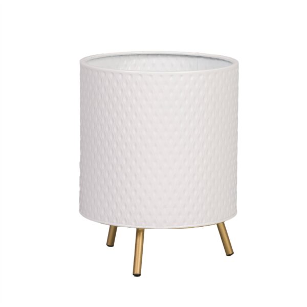 Claire Modern Planter With Nyra Gold Base - Image 3