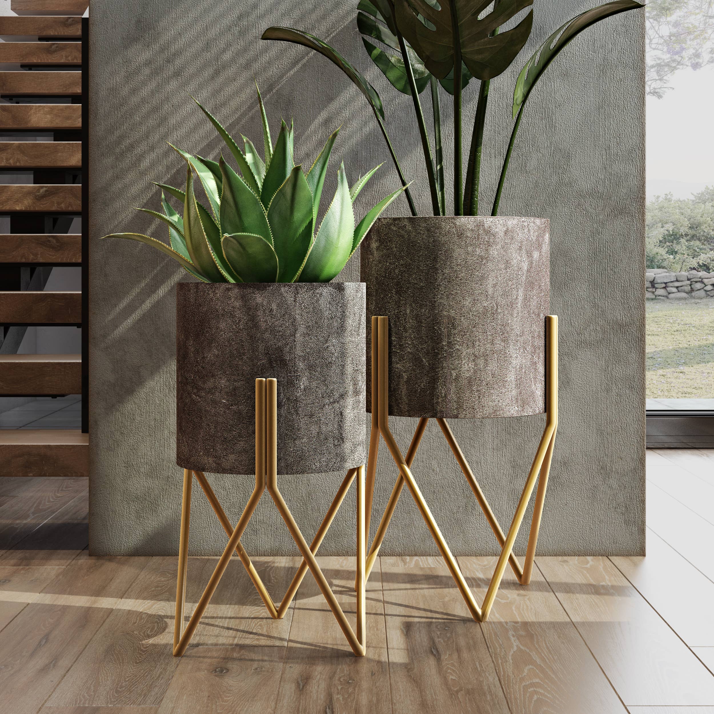 Jarvis Mid-Century Planters (Set of 2) - Image 4