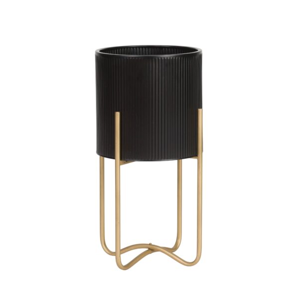 Everett Modern Planter With Ambrose Gold Base - Image 3