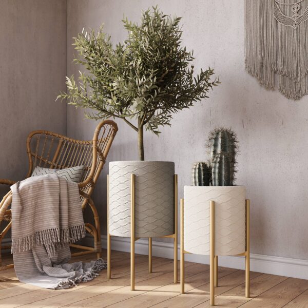 Chloe Modern Planters (Set of 2) - Image 2