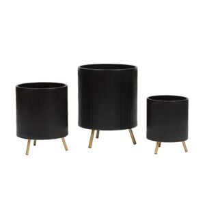 Everett Modern Planter With Nyra Gold Base