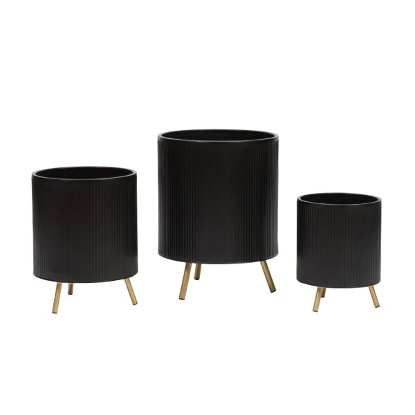 Everett Modern Planter With Nyra Gold Base