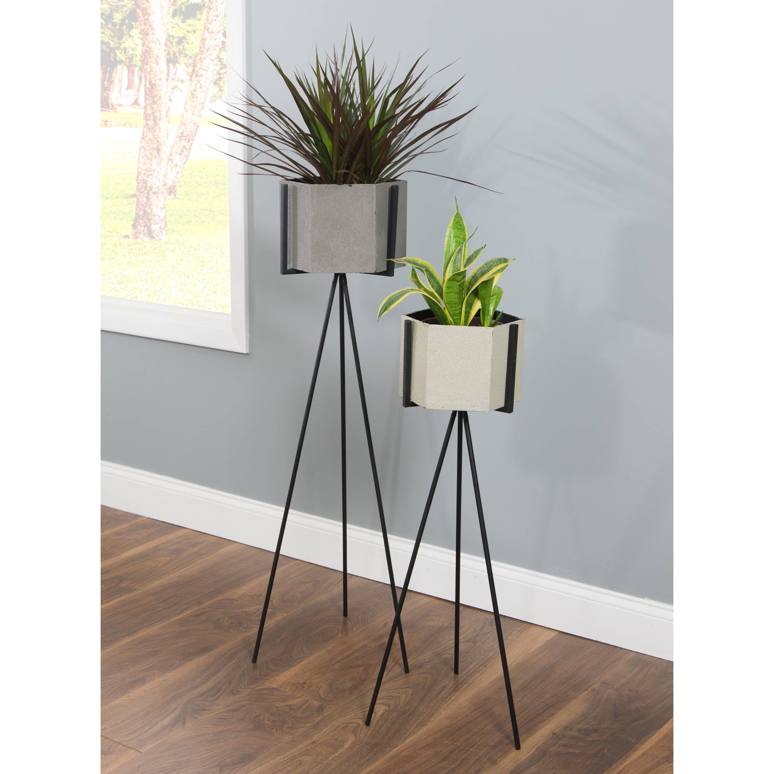Ethan Mid-Century Planters (Set of 2) - Image 2