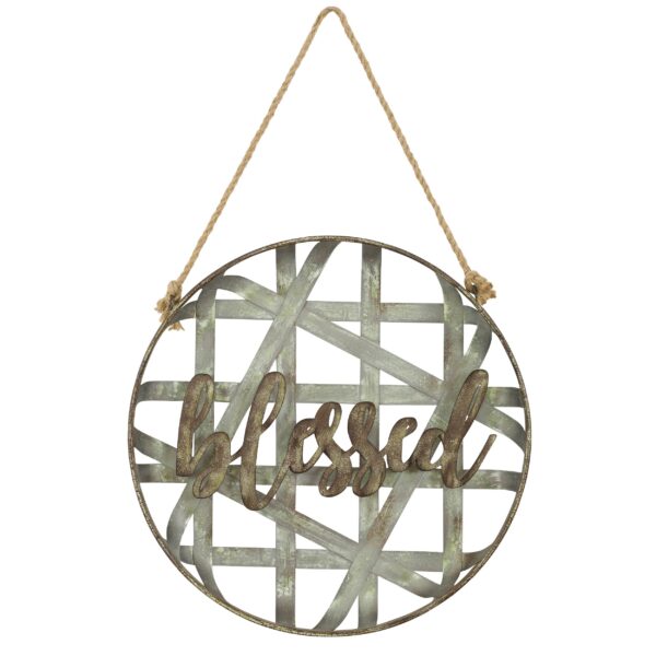 Blessed Wall Decor  - 16"H x 16"W