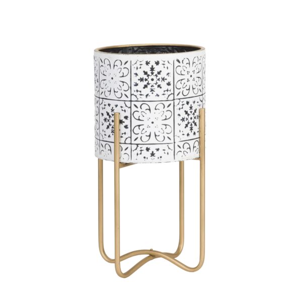 Tristan Modern Planter With Ambrose Gold Base - Image 3