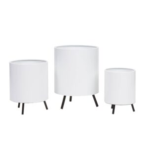 Raya Modern Planter With Nyra Black Base