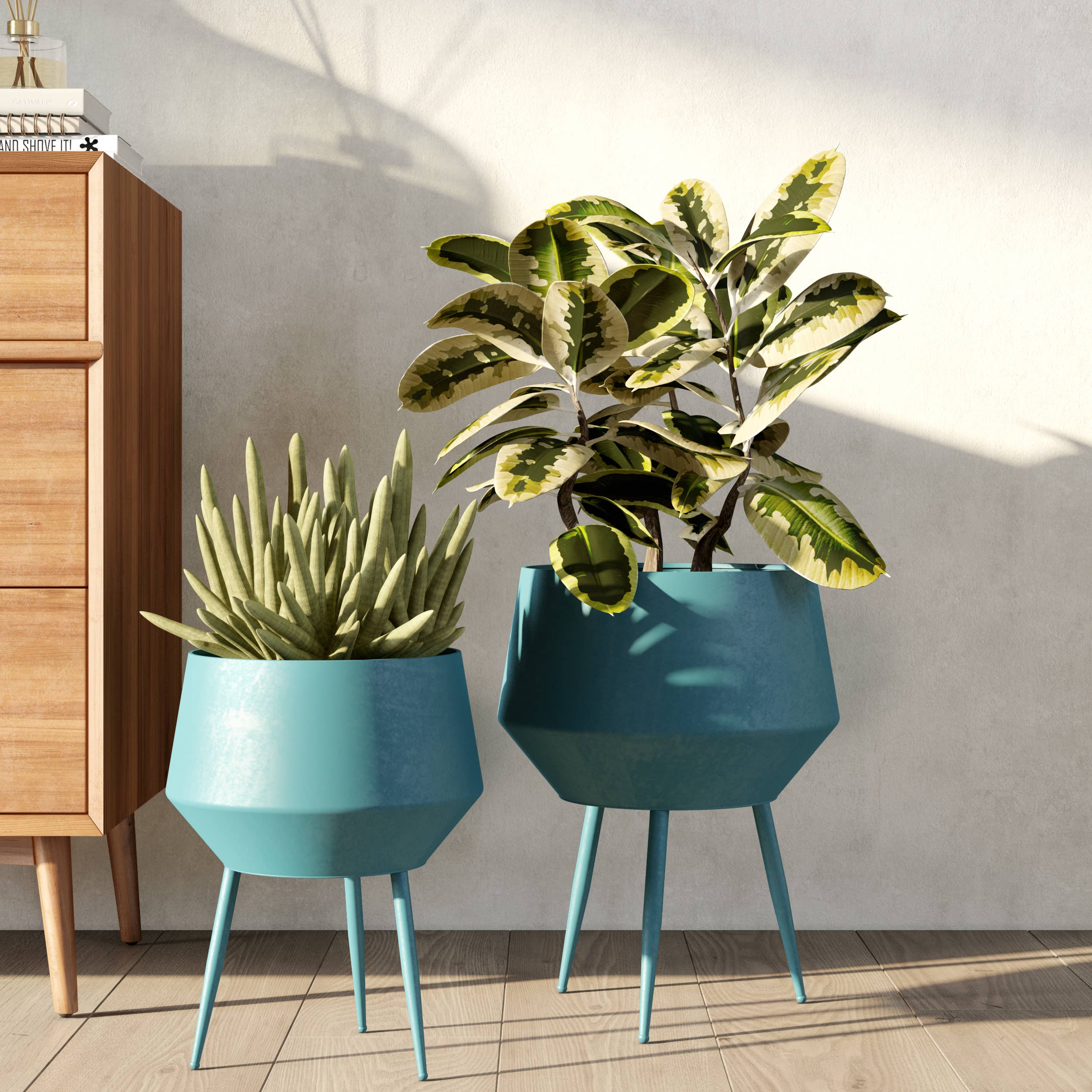Huxley Mid-Century Planters (Set of 2) - Image 2