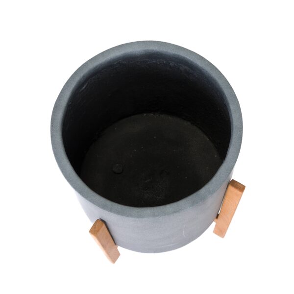 Rowan Modern Planter - Large Gray - Image 4