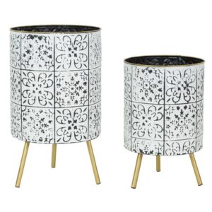 Bantu Modern Planters (Set of 2) - White
