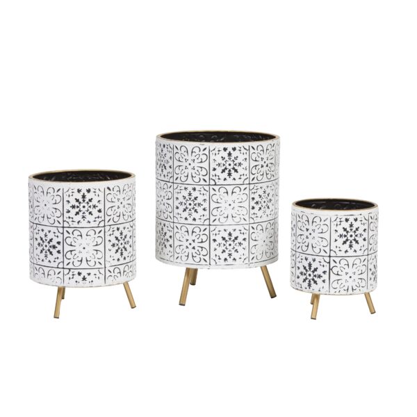 Tristan Modern Planter With Nyra Gold Base