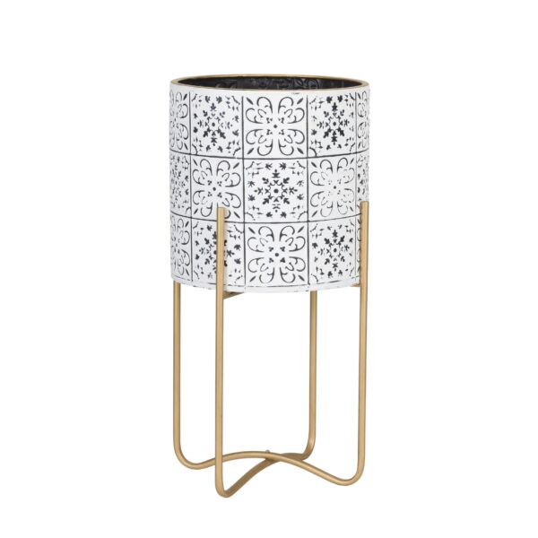 Tristan Modern Planter With Ambrose Gold Base - Image 2