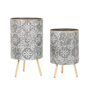 Bantu Mid-Century Planters (Set of 2)