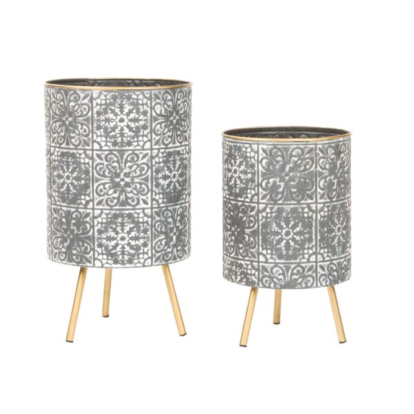 Bantu Mid-Century Planters (Set of 2)