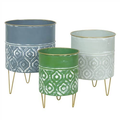 Laurent Mid-Century Planters (Set of 3)