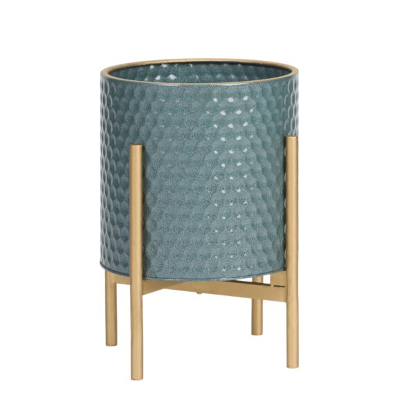Rhys Modern Planter With Loki Gold Base - Image 3