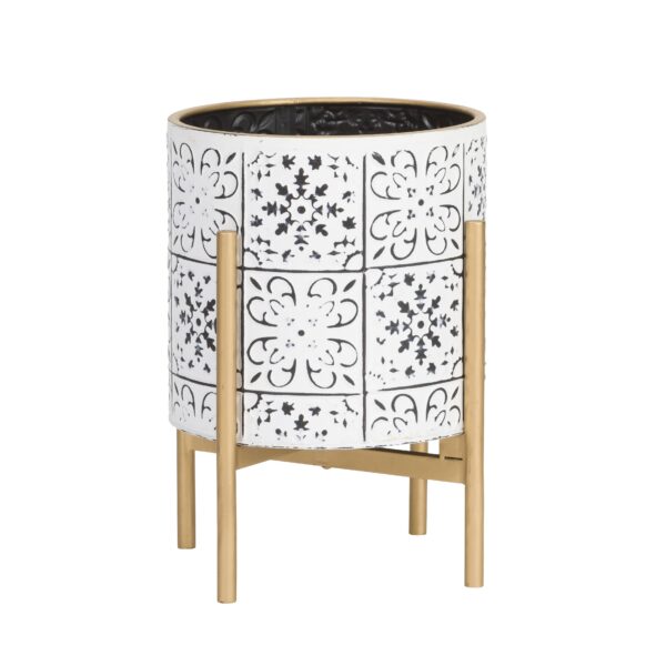Tristan Modern Planter With Loki Gold Base - Image 3