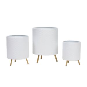 Claire Modern Planter With Nyra Gold Base