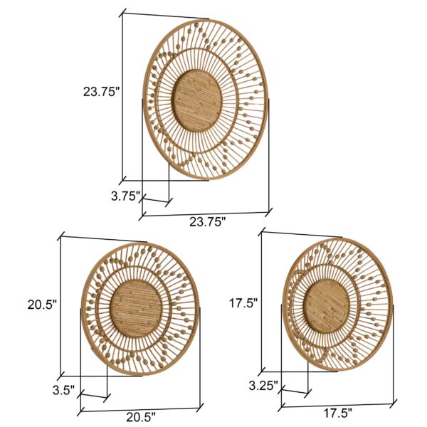 Layana Wall Decor (Set of 3) - 24"H x 24"W - Image 5