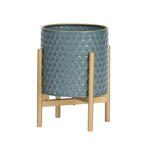 Rhys Modern Planter With Loki Gold Base - Image 4
