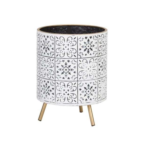 Tristan Modern Planter With Nyra Gold Base - Image 2