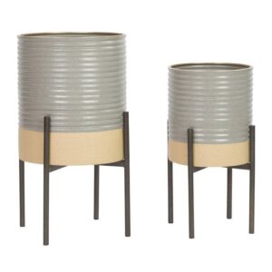 Mason Industrial Planters (Set of 2)