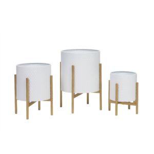 Claire Modern Planter With Loki Gold Base