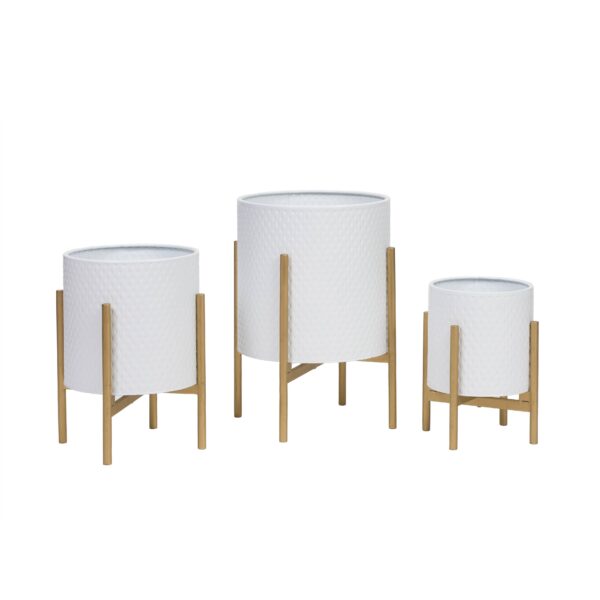 Claire Modern Planter With Loki Gold Base