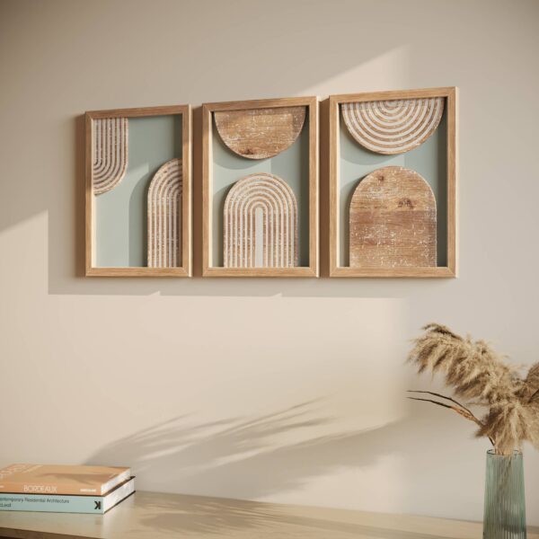 Zahara Wall Decor (Set of 3) - 14"H x 10"W - Image 2