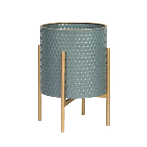 Rhys Modern Planter With Loki Gold Base - Image 2