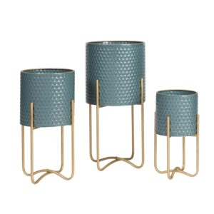 Rhys Modern Planter With Ambrose Gold Base