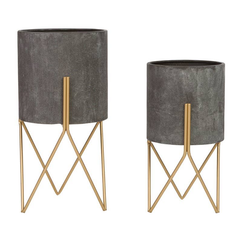 Jarvis Mid-Century Planters (Set of 2)