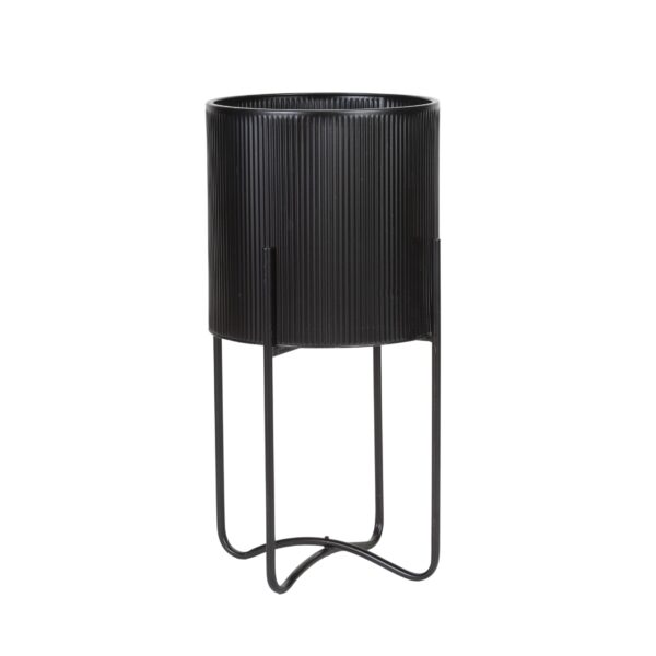 Everett Modern Planter With Ambrose Black Base - Image 2