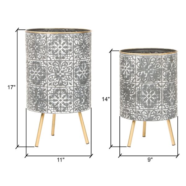 Bantu Mid-Century Planters (Set of 2) - Image 4