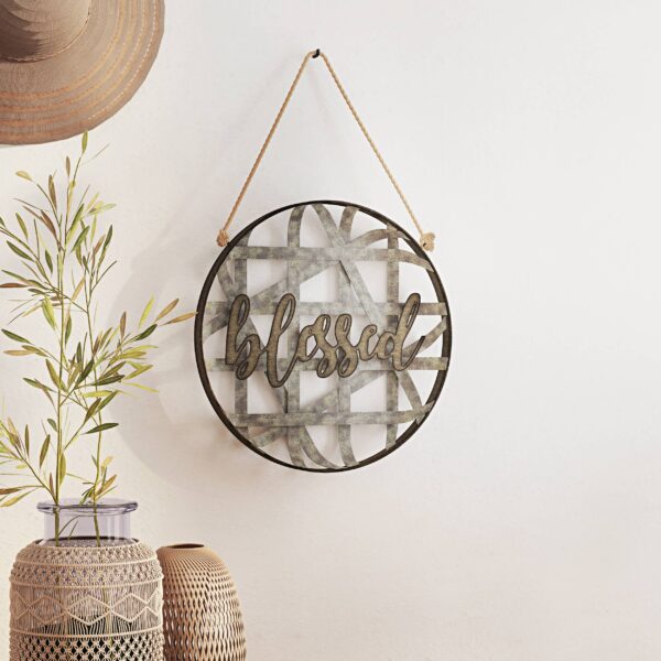 Blessed Wall Decor  - 16"H x 16"W - Image 2